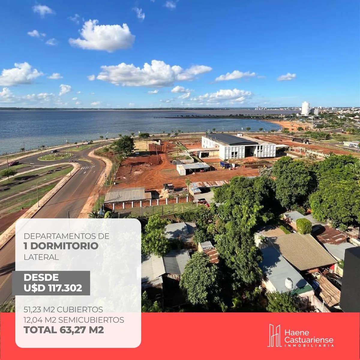 Departamento de Dos Dormitorios en Venta Sobre Costanera