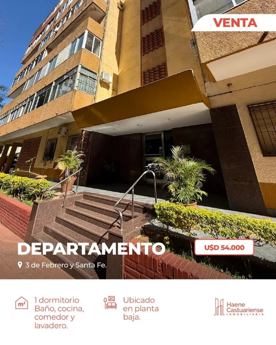 Departamento de 1 Dormitorio en Venta