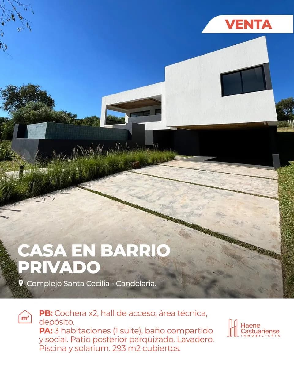 Casa de 3 Dormitorios en Venta en Barrio Cerrado Santa Cecilia
