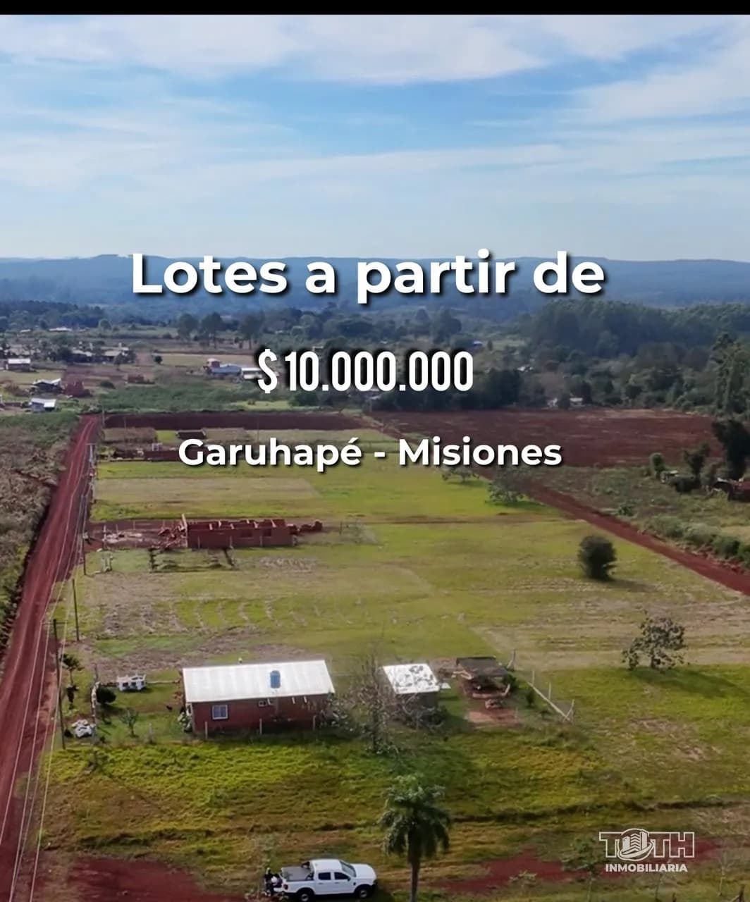 LOTES A LA VENTA EN GARUHAPE-MISIONES