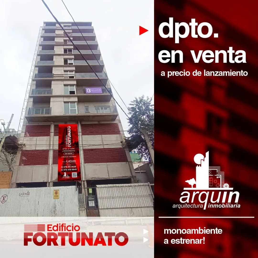 DEPARATAMENTO DE 1 DORMITORIO EN VENTA