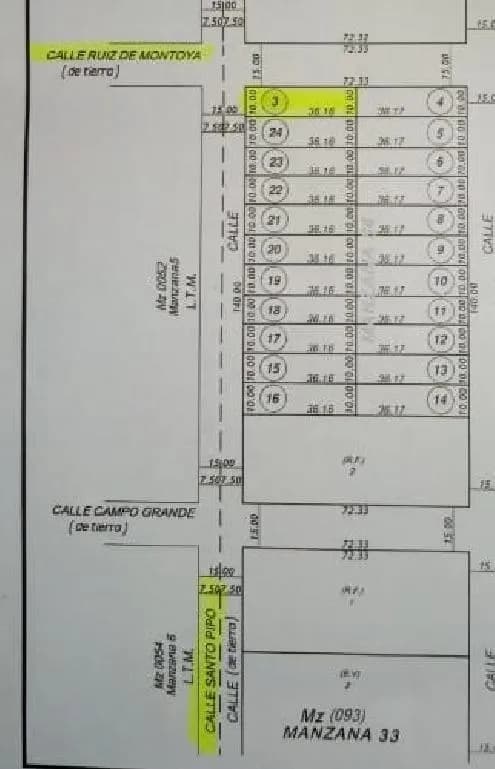 Terreno en venta en esquina