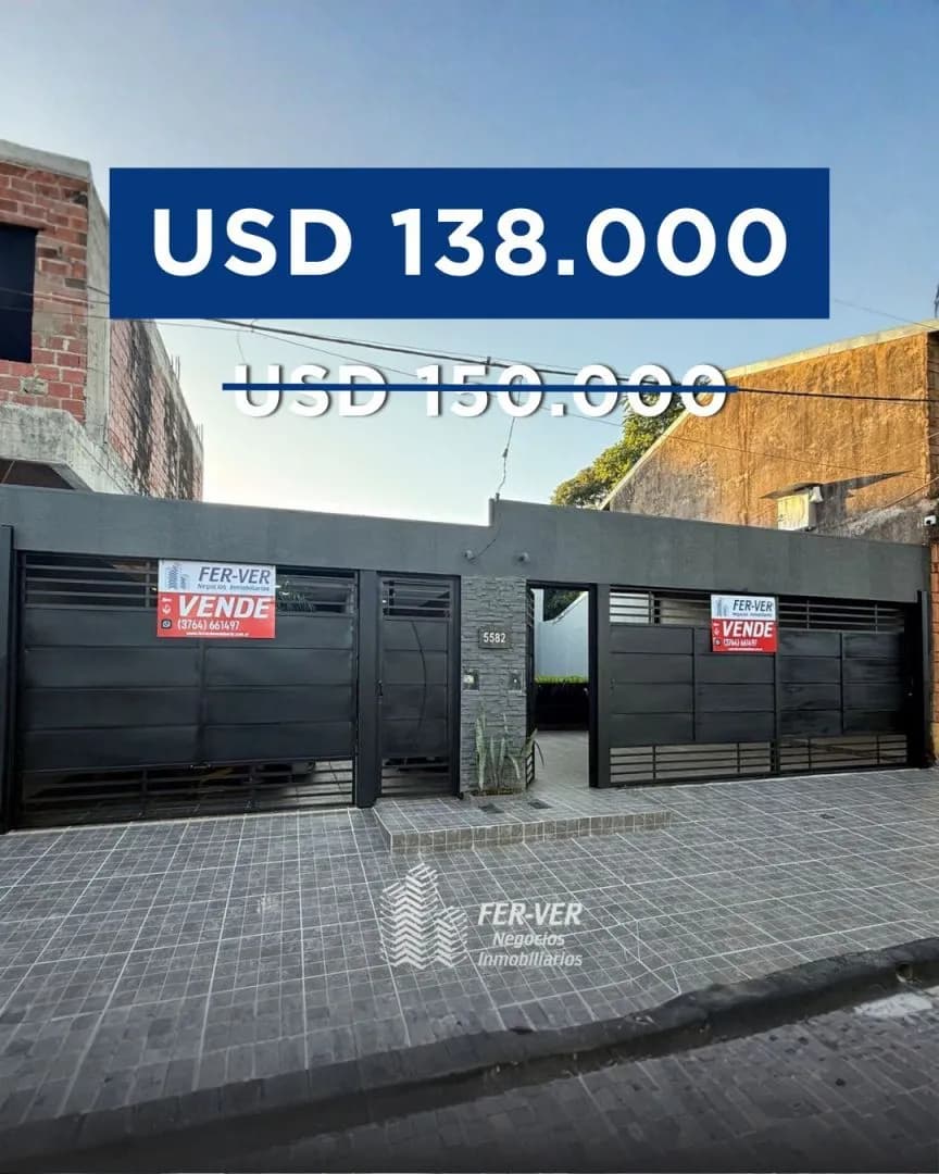EN VENTA: Casa a estrenar en Barrio Yrigoyen.