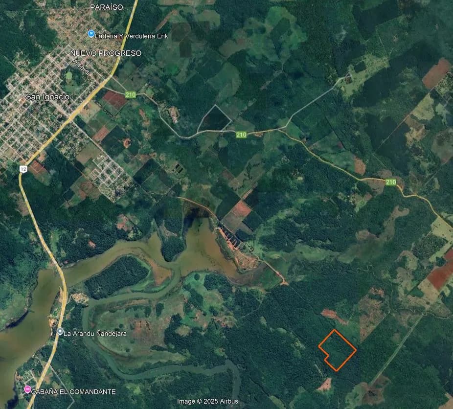 Campo en venta en San Ignacio Misiones