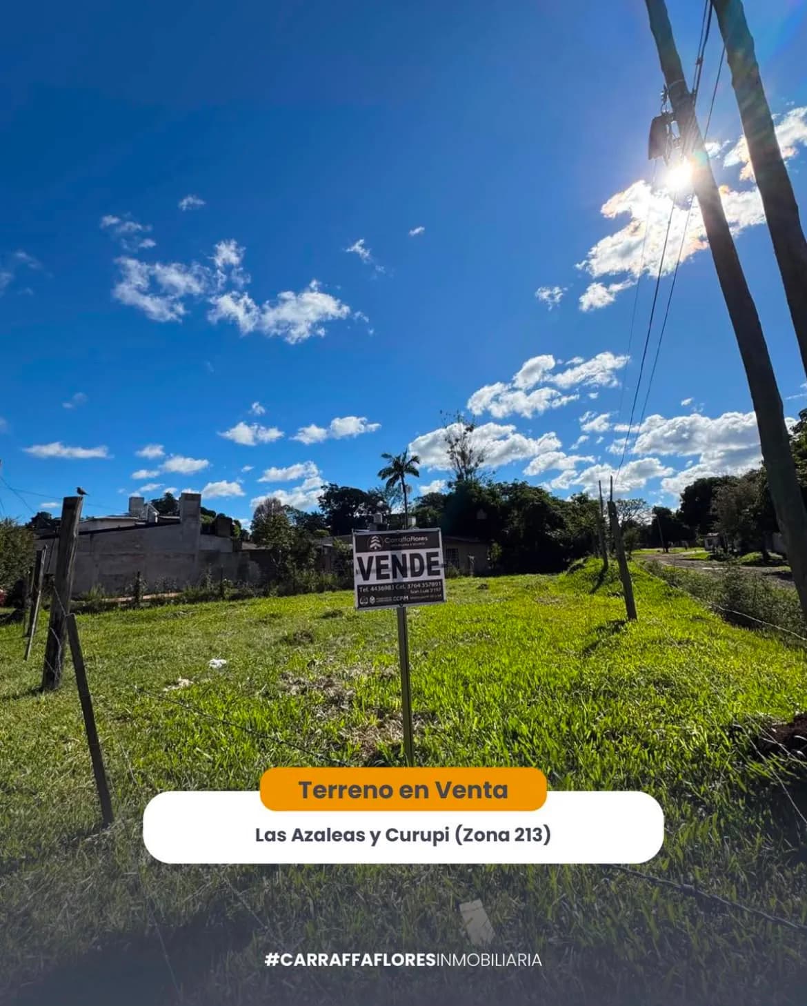 Terreno verde en venta soleado