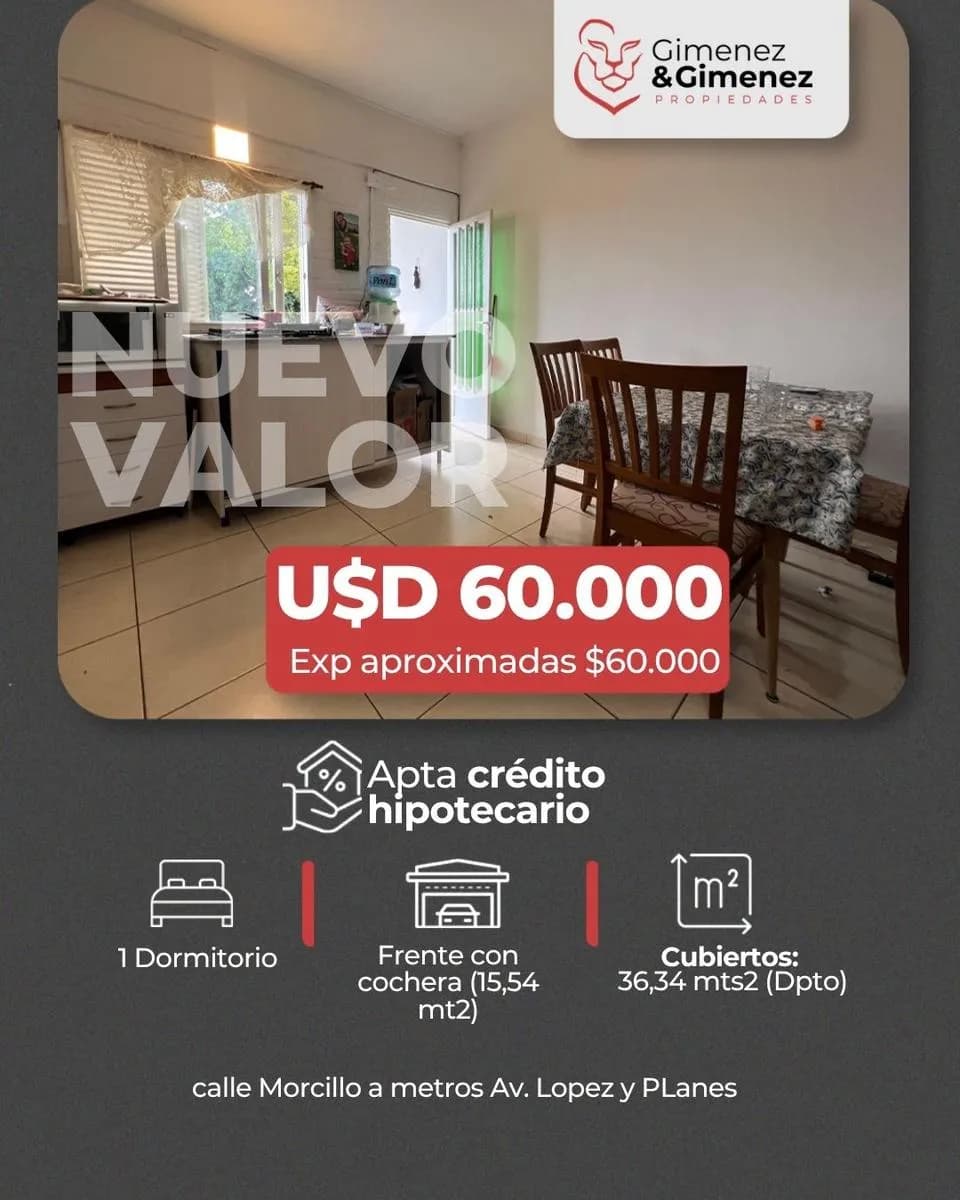 Departamento en calle Morcillo y Lopez y Planes, Posadas