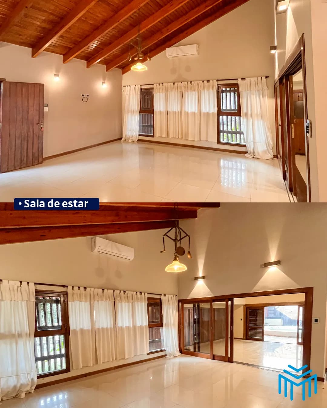 Sala de estar amplia y luminosa