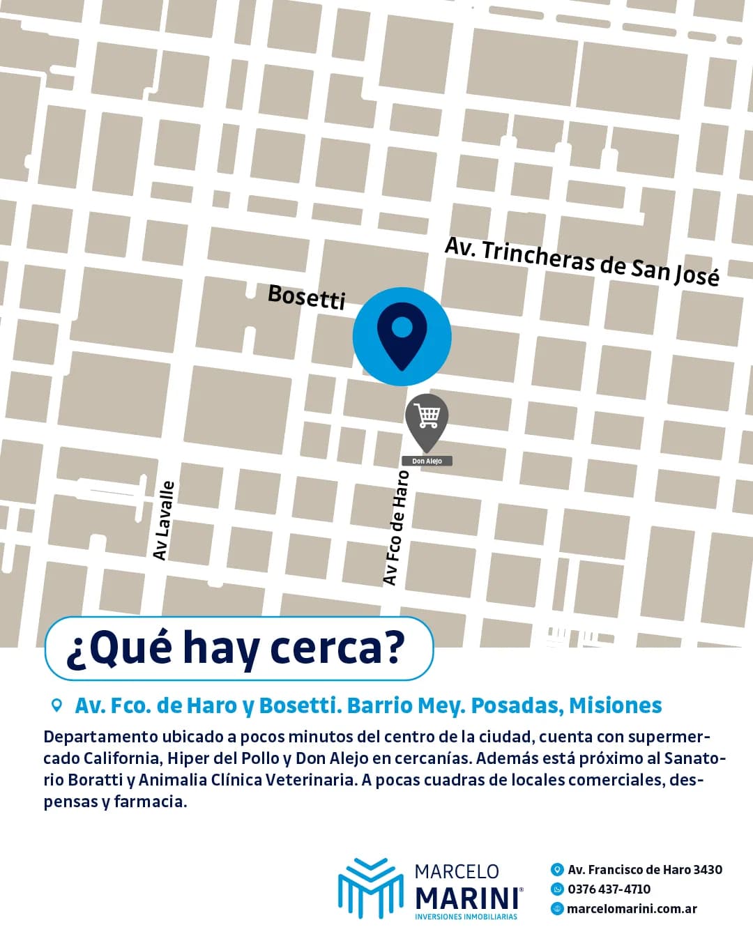 Mapa de ubicación de propiedad inmobiliaria