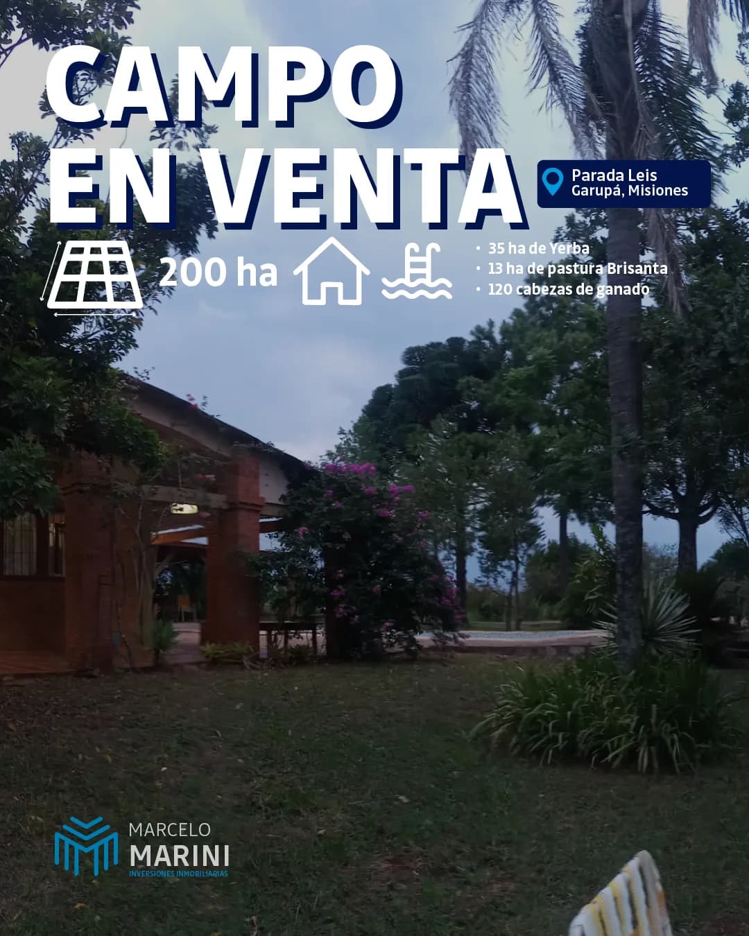 Anuncio de campo en venta