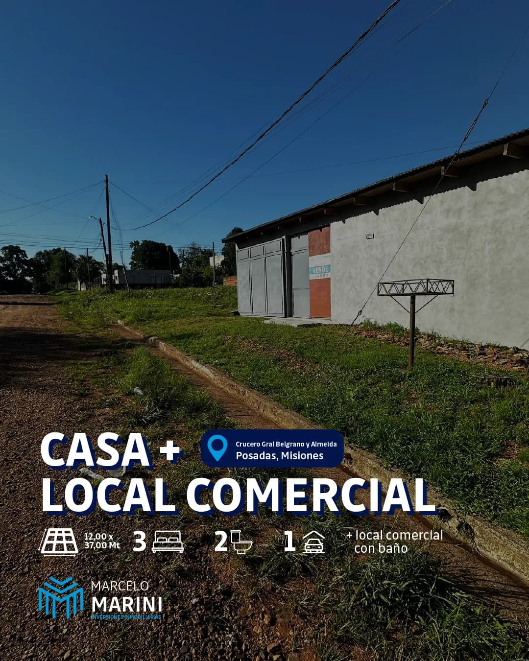 Casa con local comercial en Posadas