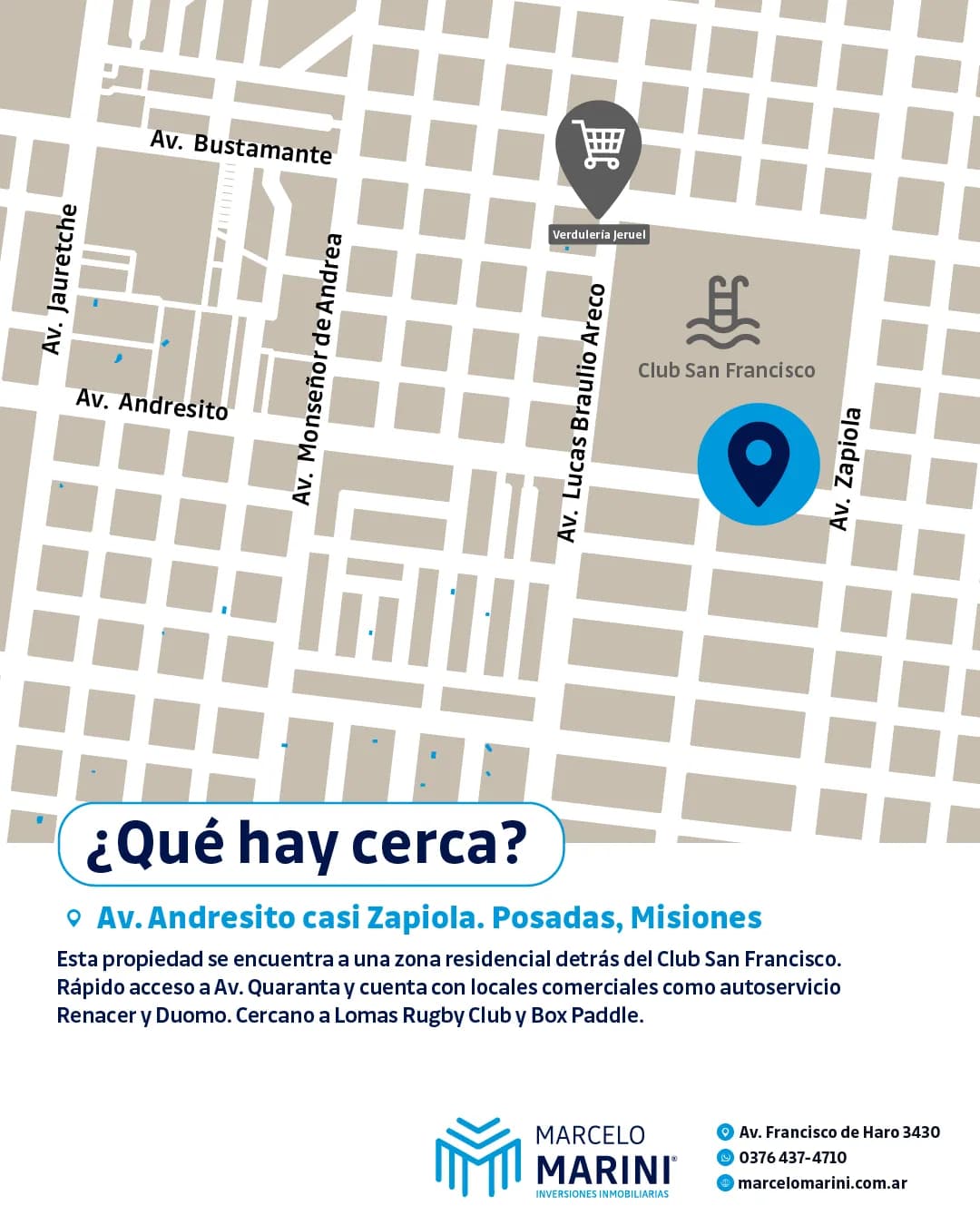 Mapa de ubicación de inmueble