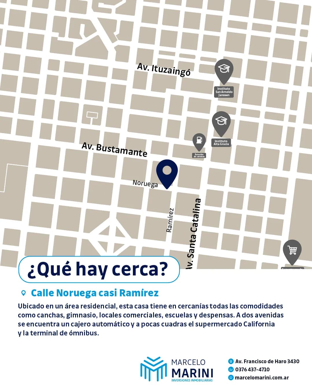 Mapa de ubicación de propiedad inmobiliaria