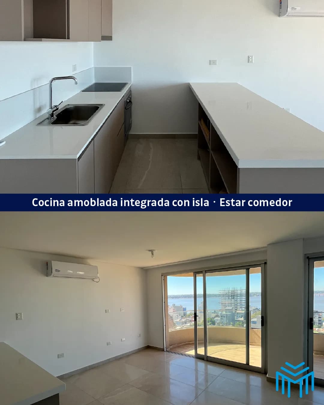 Departamento moderno con cocina integrada
