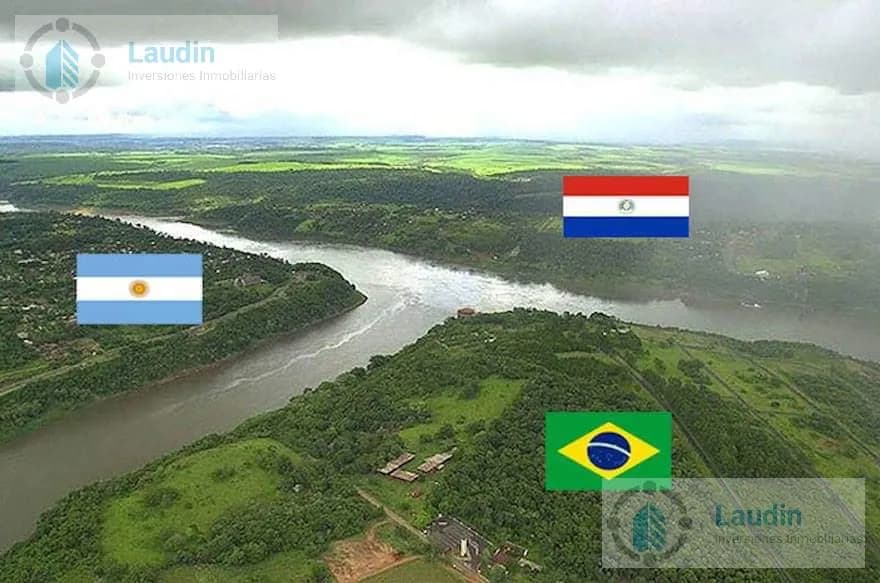 Se vende 28 hectáreas  sobre el Rio paraná- Cataratas del Iguazú.