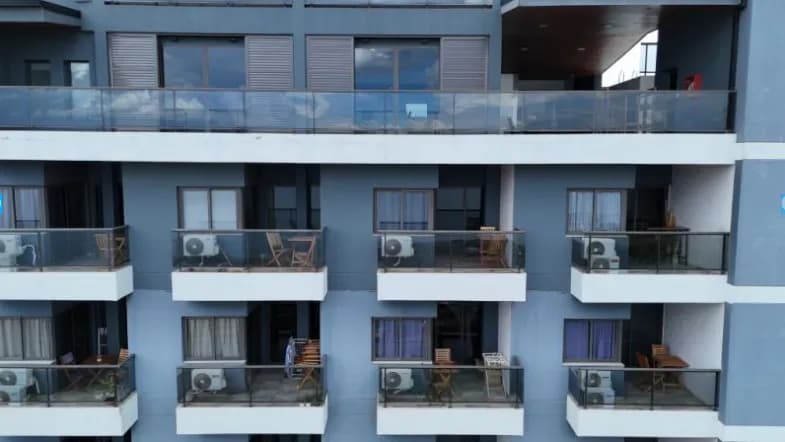 Fachada de edificio residencial moderno