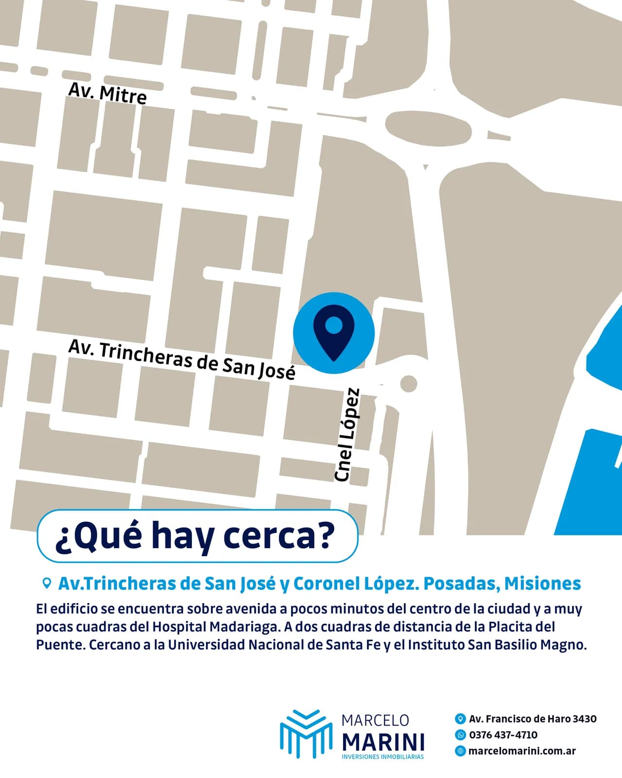 Mapa de ubicación de una propiedad