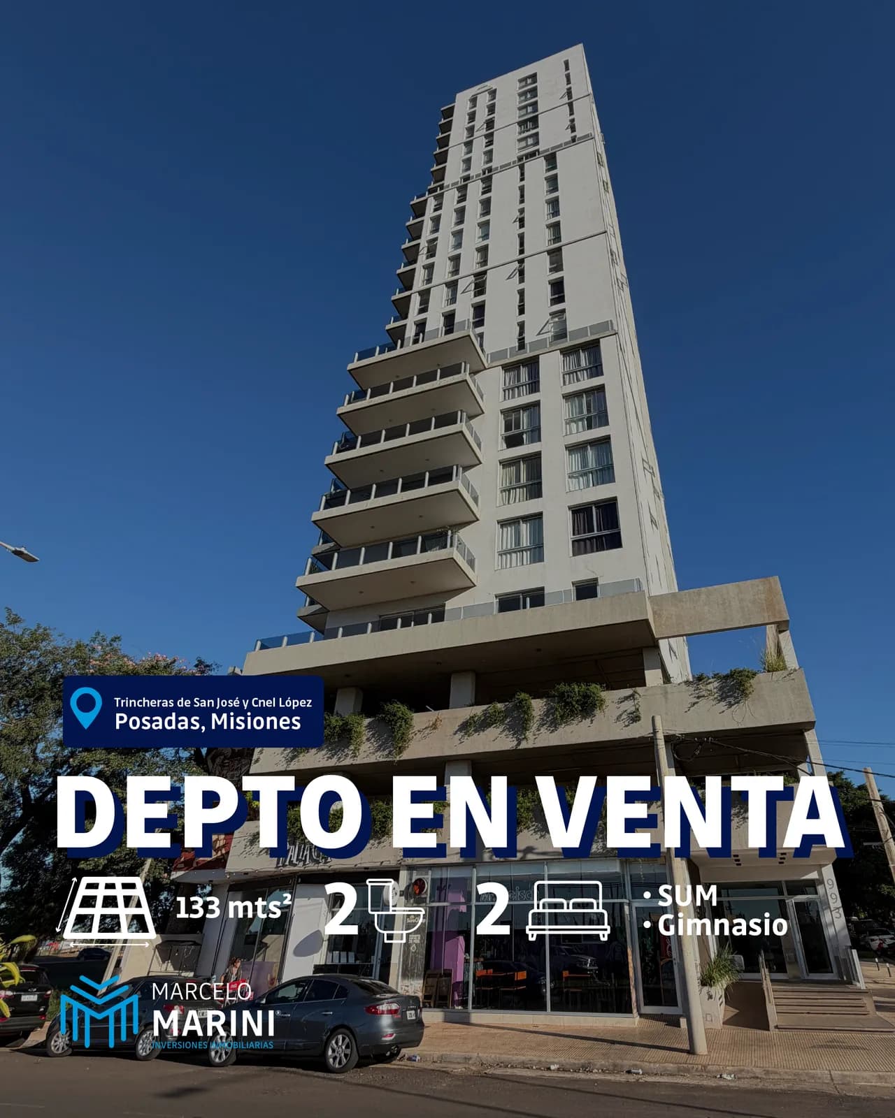 Departamento en venta en edificio moderno