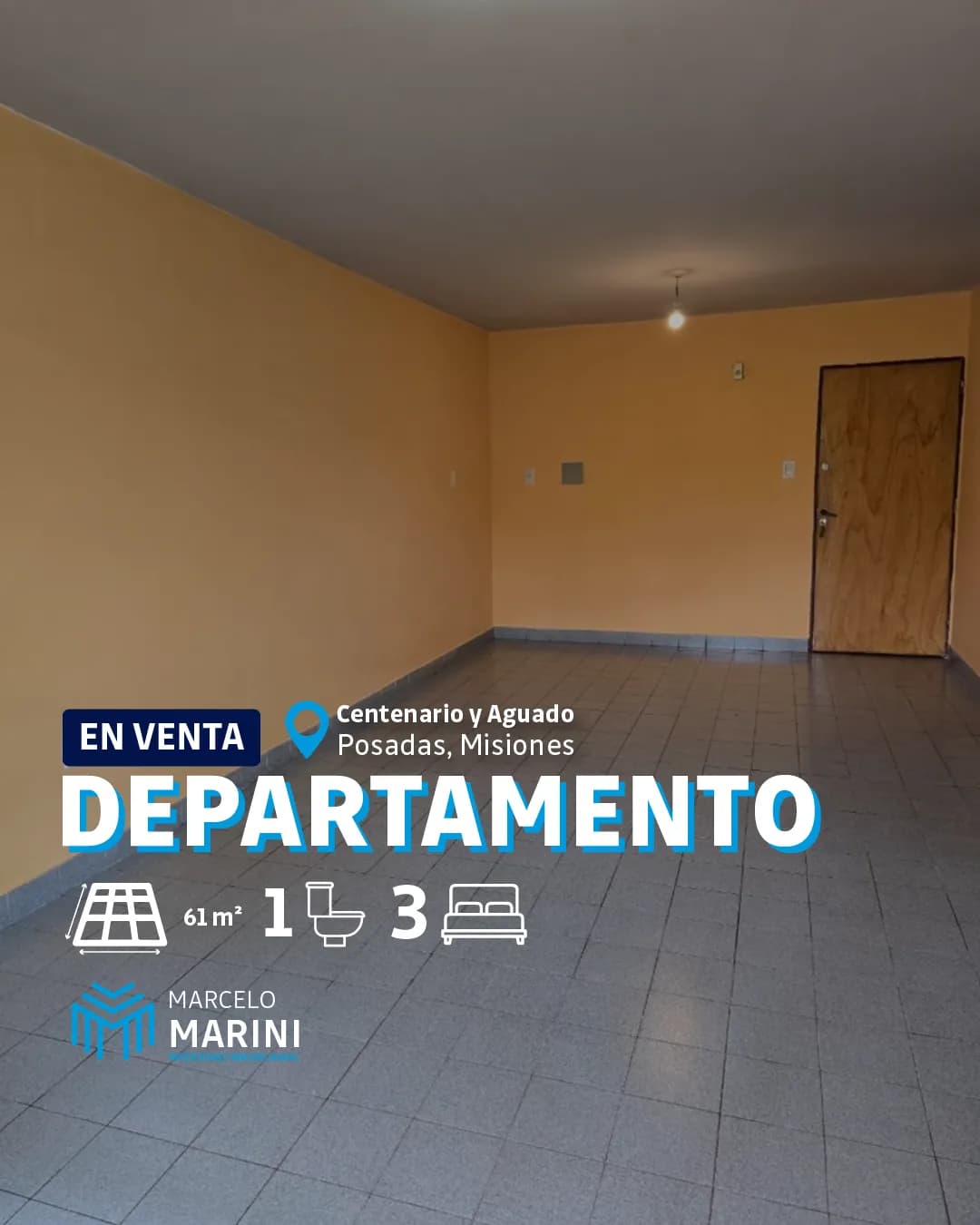 Interior de departamento en venta