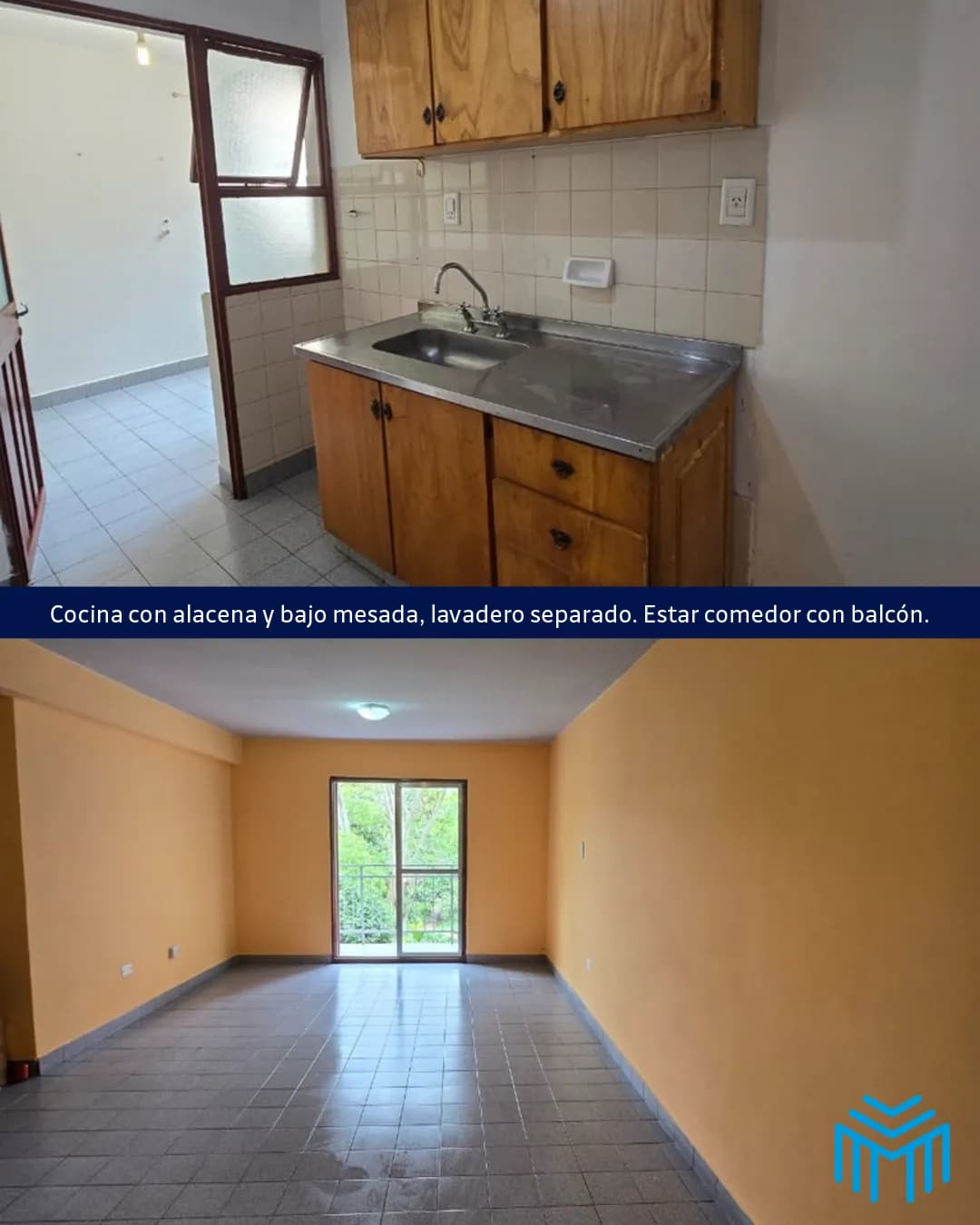 Cocina y amplio estar comedor