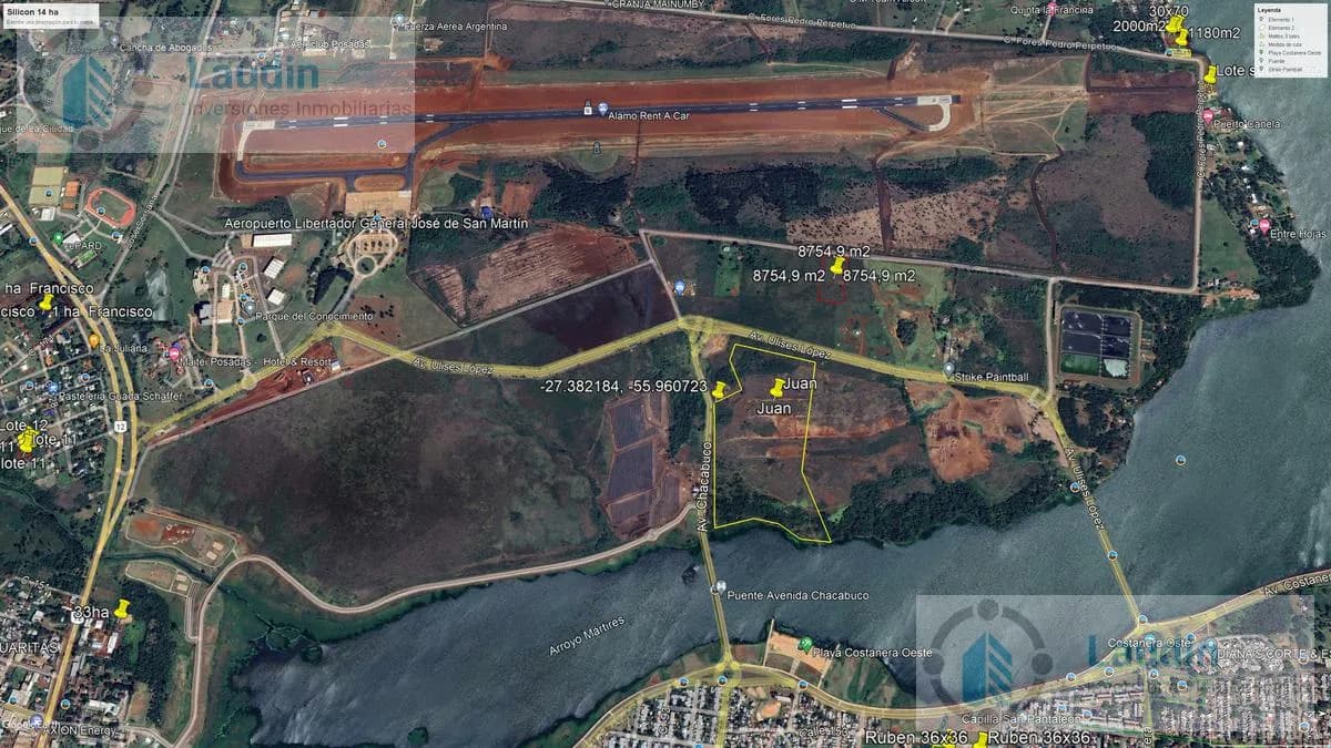Se vende 14 ha zona  silicon Misiones