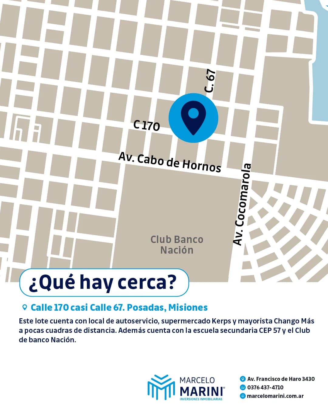Mapa de ubicación de un lote