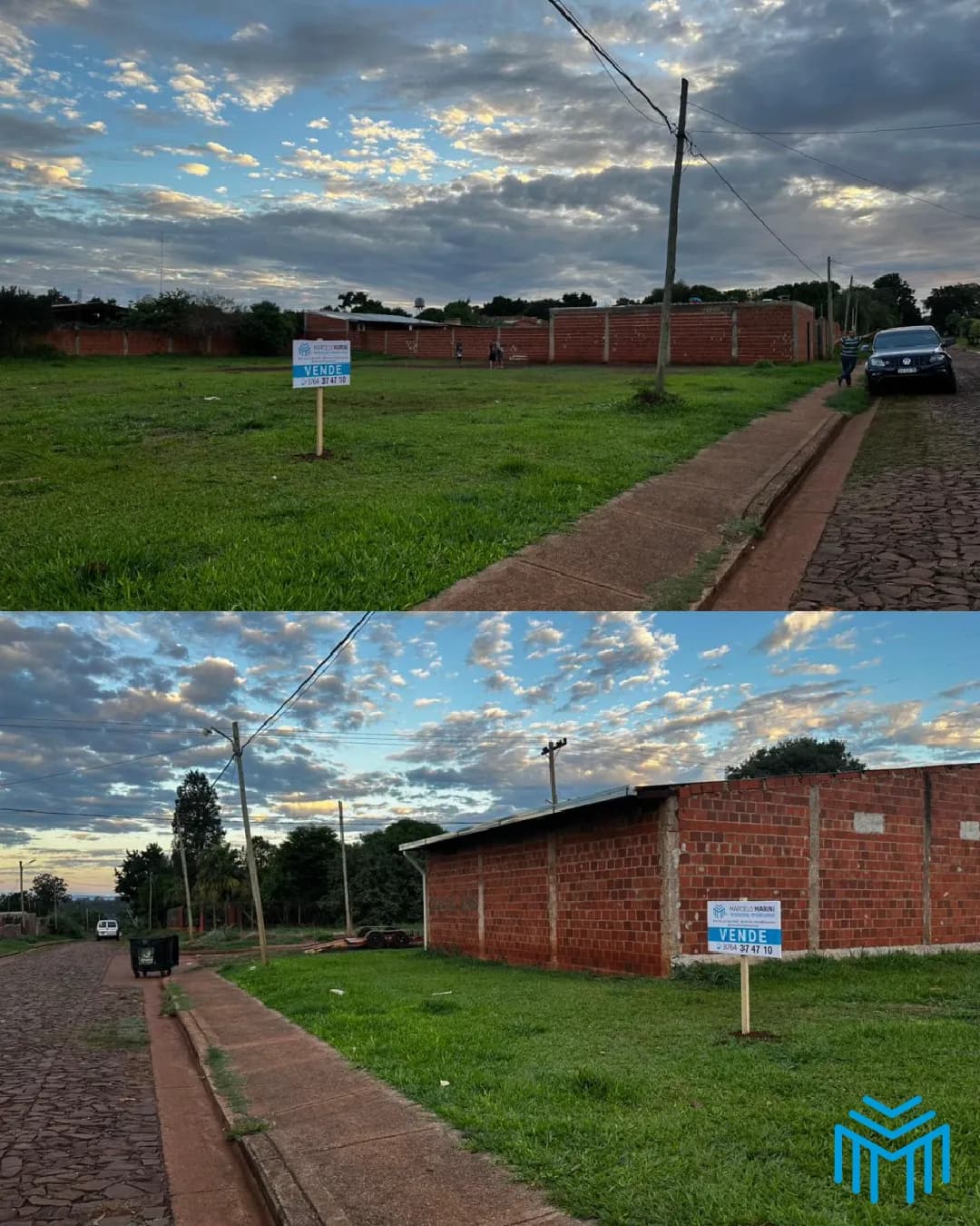 Terreno en venta con cartel inmobiliario