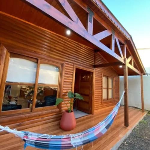 Cabaña con pileta y hermoso patio