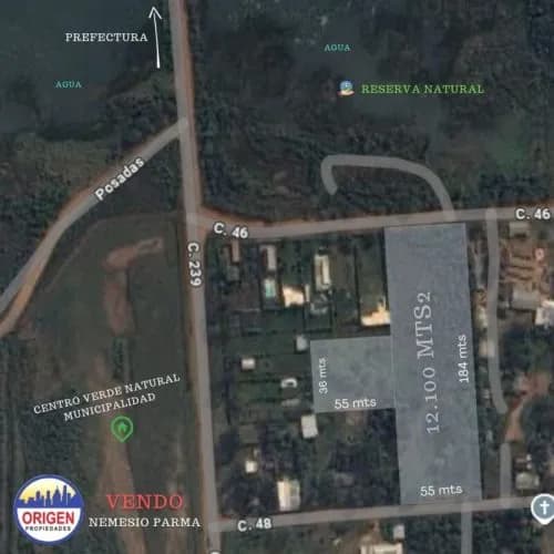 Espectacular Terreno de grandes dimesiones con vista al río
