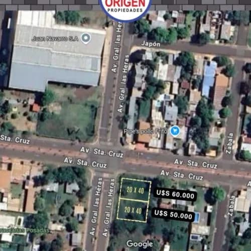 Terreno en Esquina
