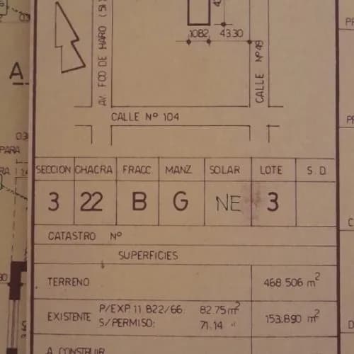Propiedad sobre avenida