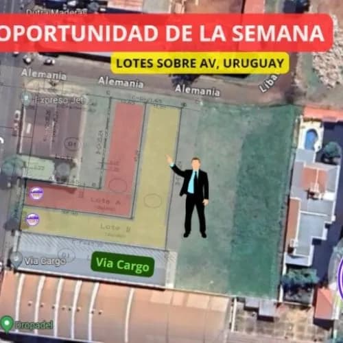 Amplios terrenos sobre Avenida Uruguay