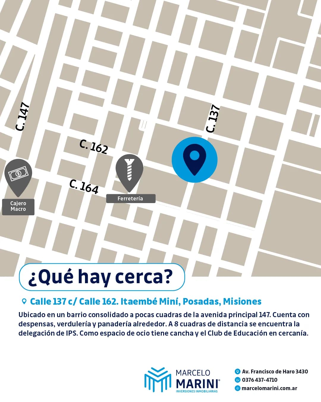 Mapa de ubicación de propiedad inmobiliaria