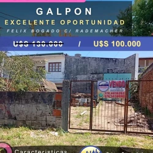 Galpón con amplio terreno