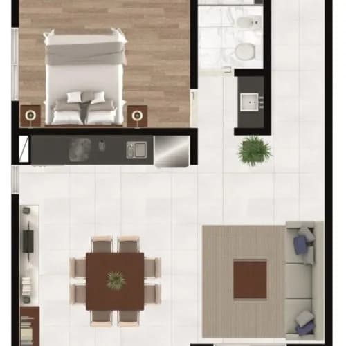 Departamento a estrenar 1 dormitorio