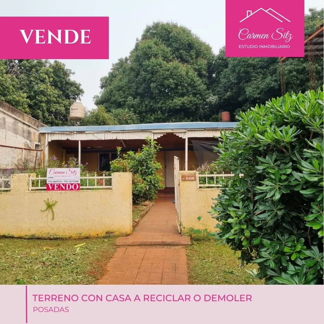 Terreno con casa a reciclar