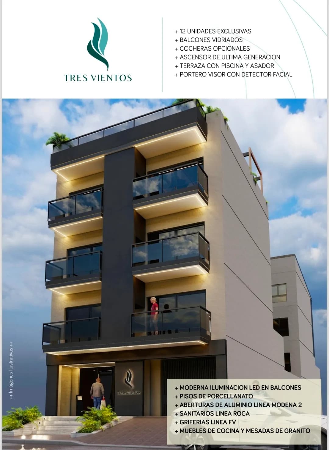 Edificio moderno de departamentos exclusivos