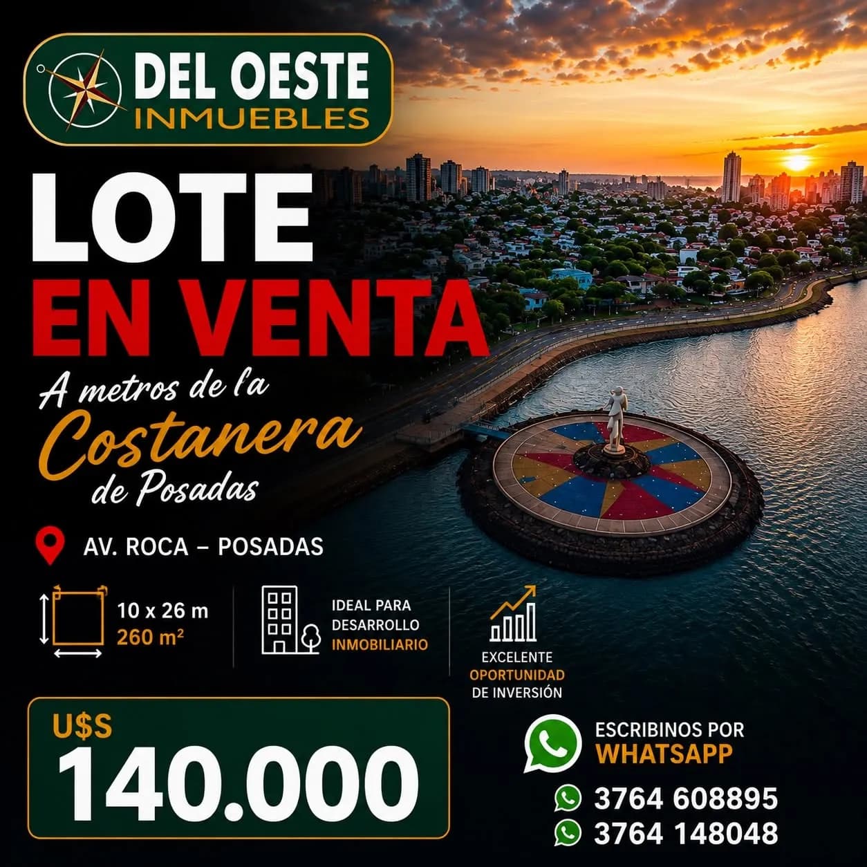 Lote en venta en Posadas