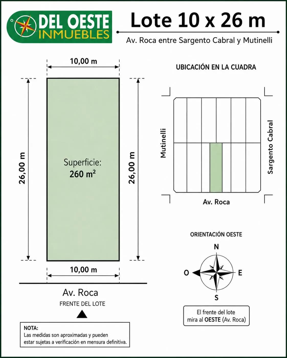 Plano de terreno en venta