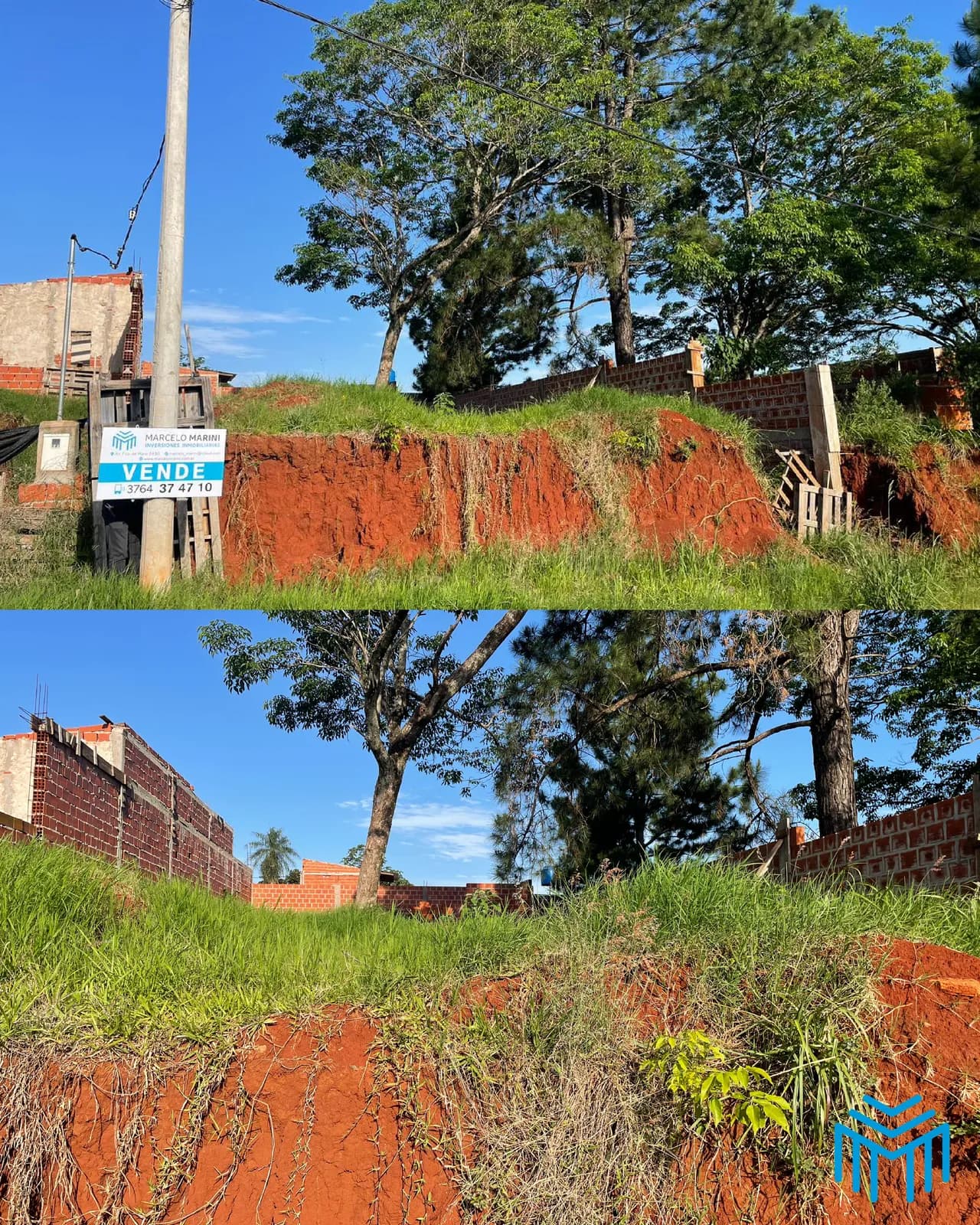 Terreno en venta con tierra roja