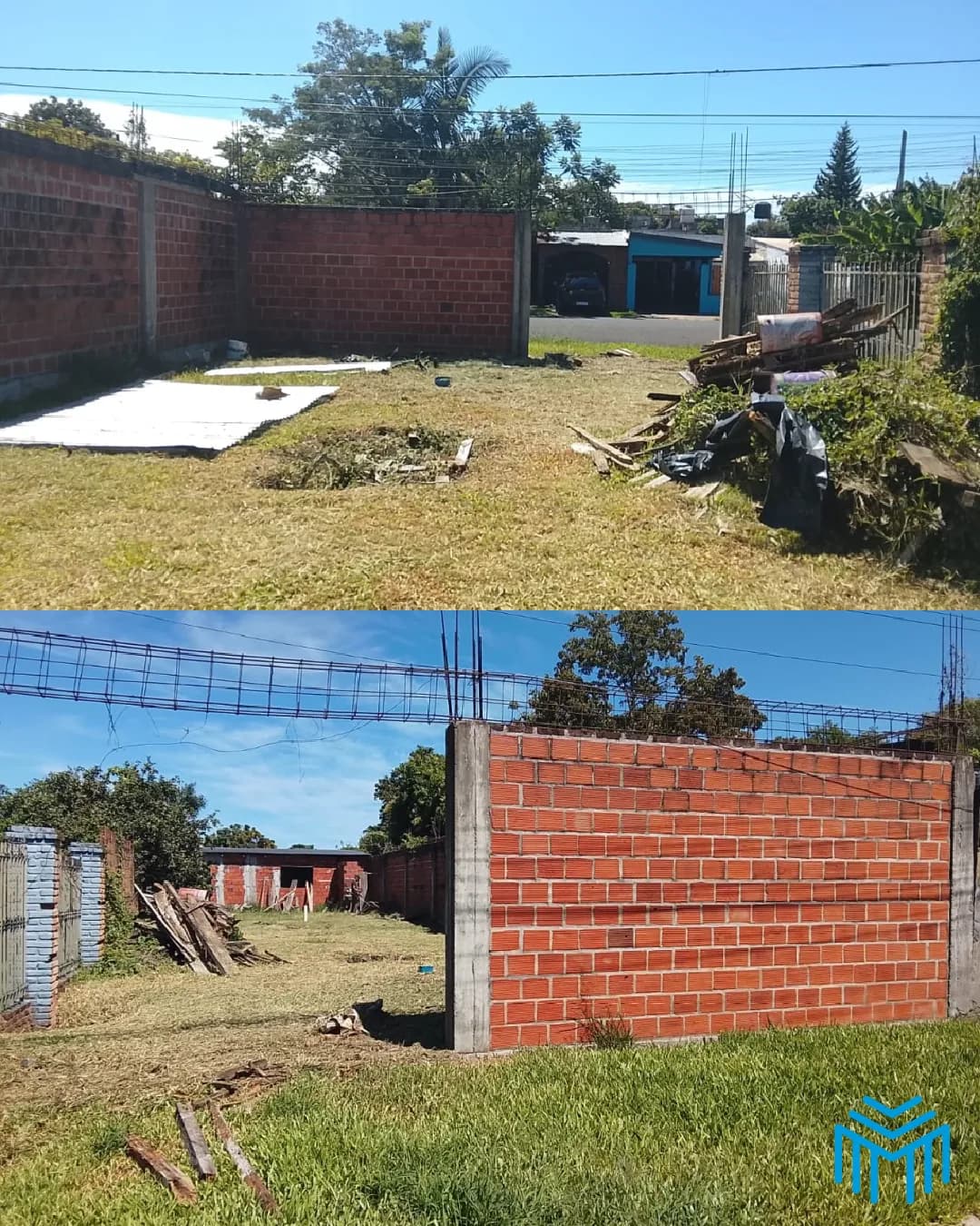 Terreno en venta con muro perimetral