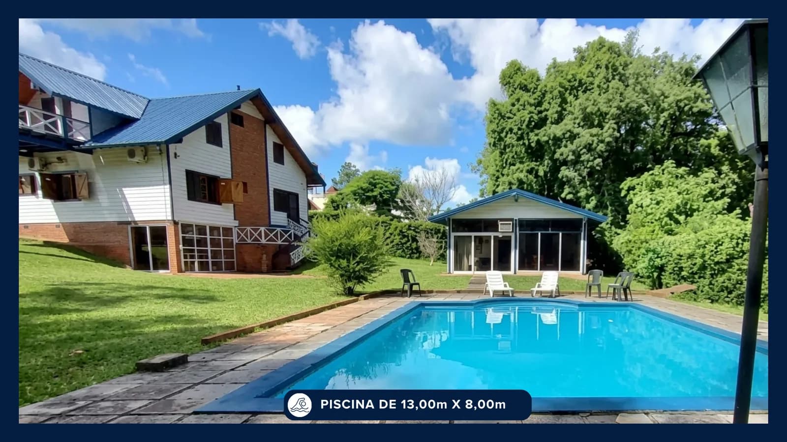 Casa con piscina y amplio jardín