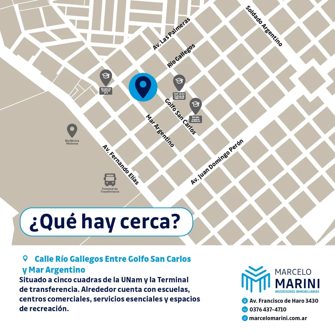 Mapa de ubicación de un inmueble