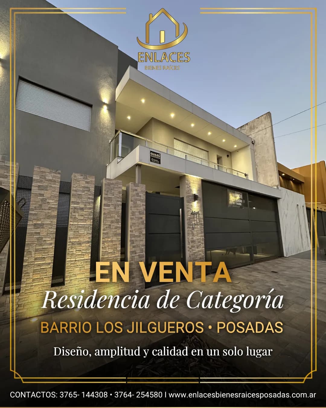 Casa moderna de categoría en venta