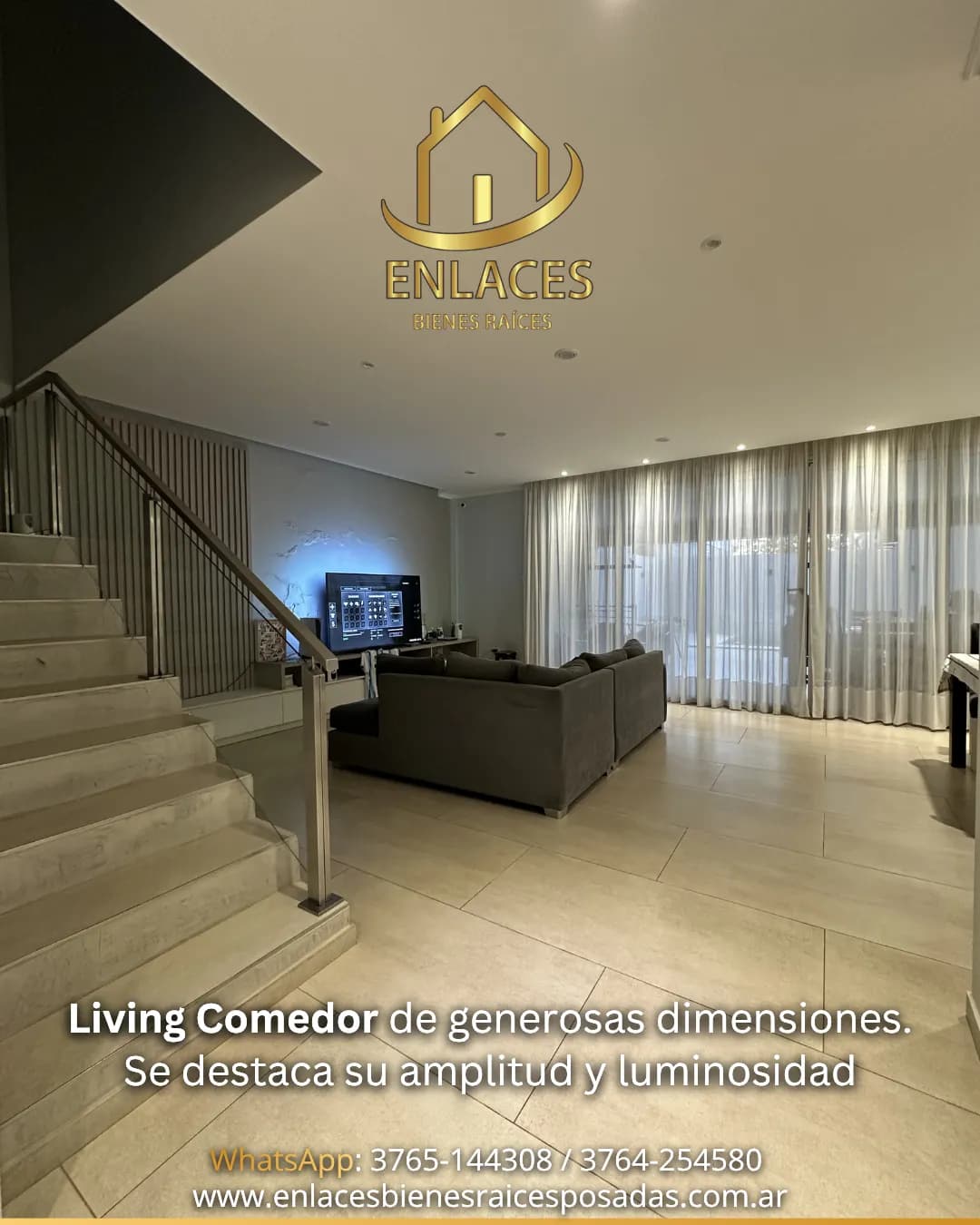 Living comedor amplio y luminoso