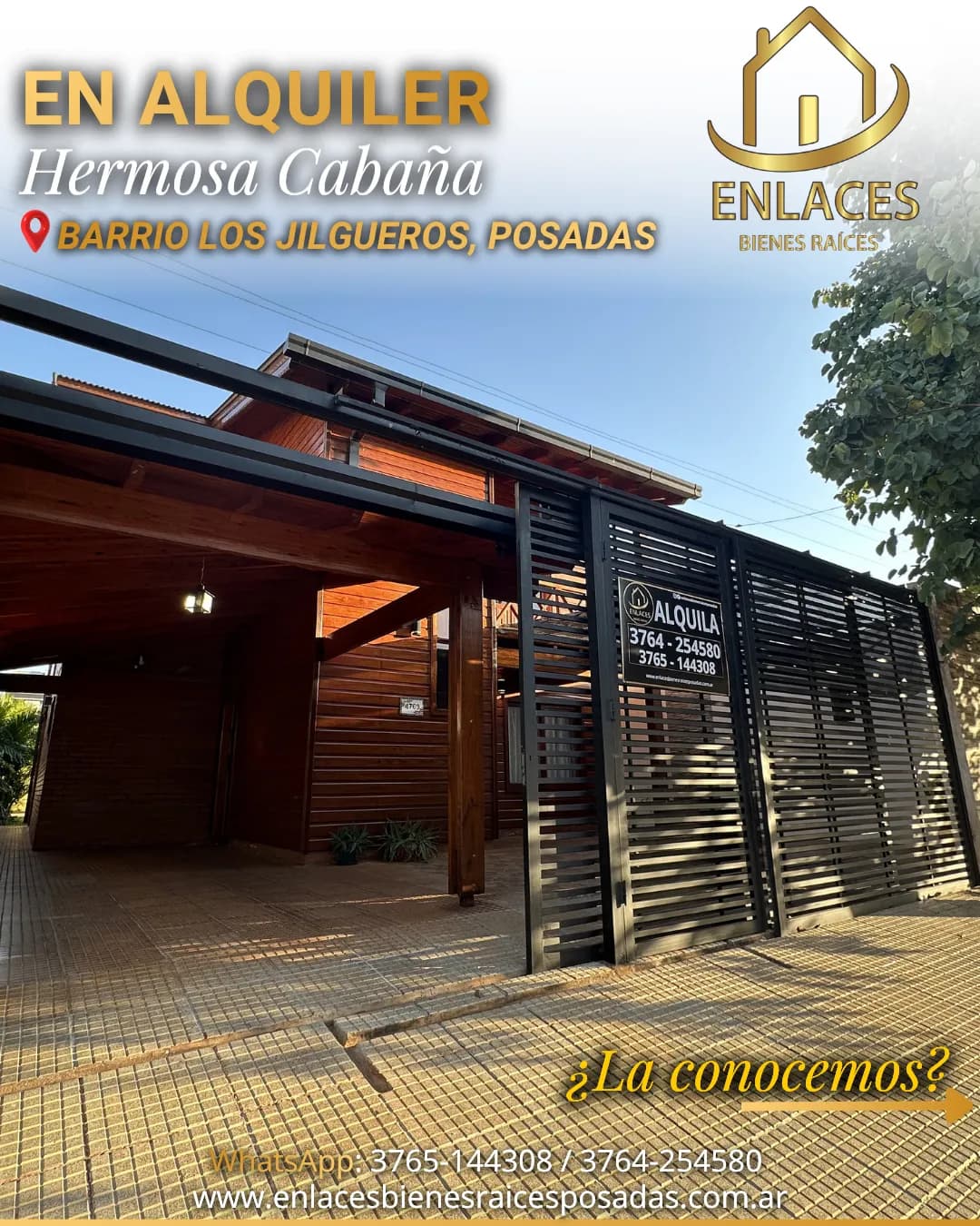 Cabaña de madera en alquiler