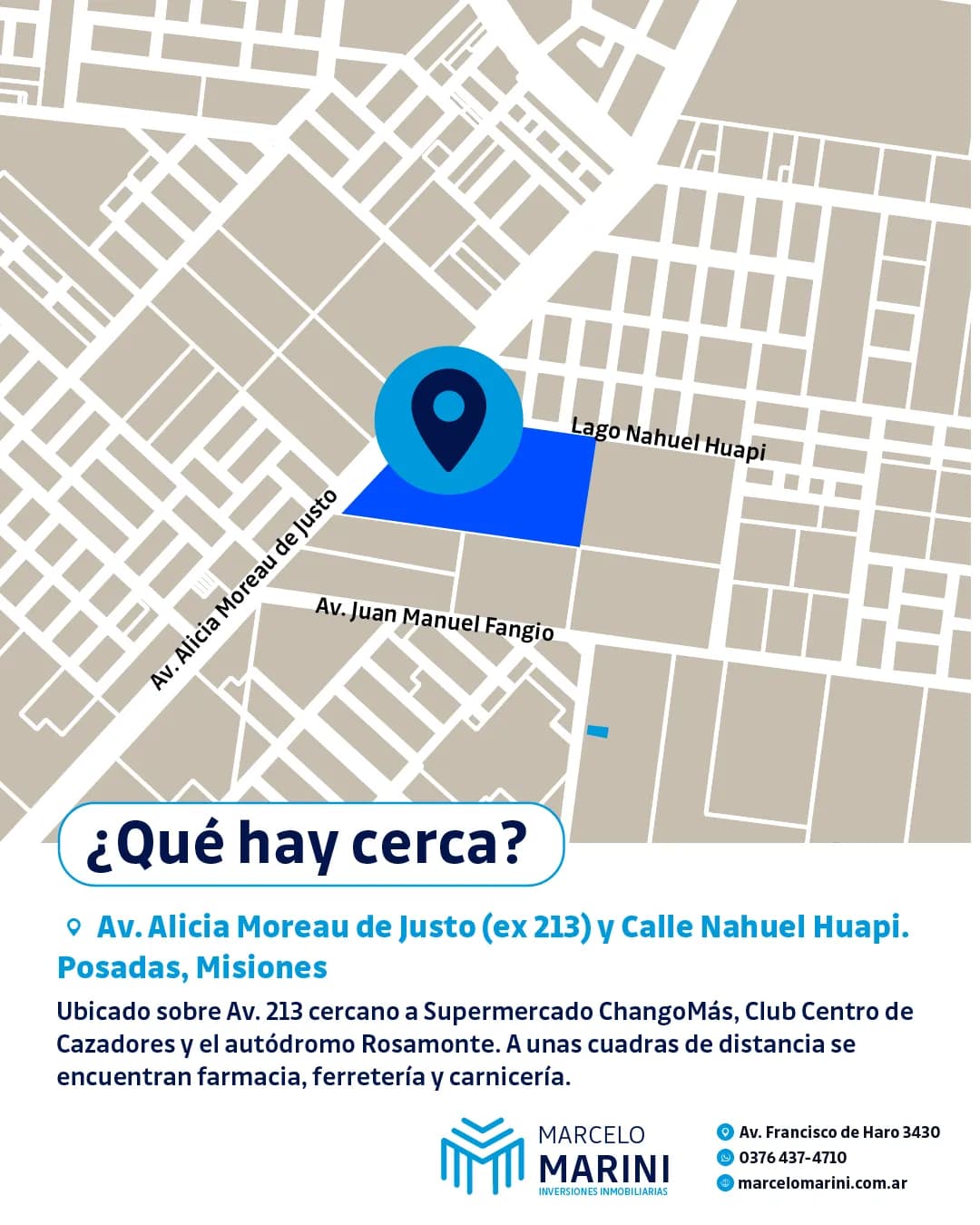 Mapa de ubicación de una propiedad