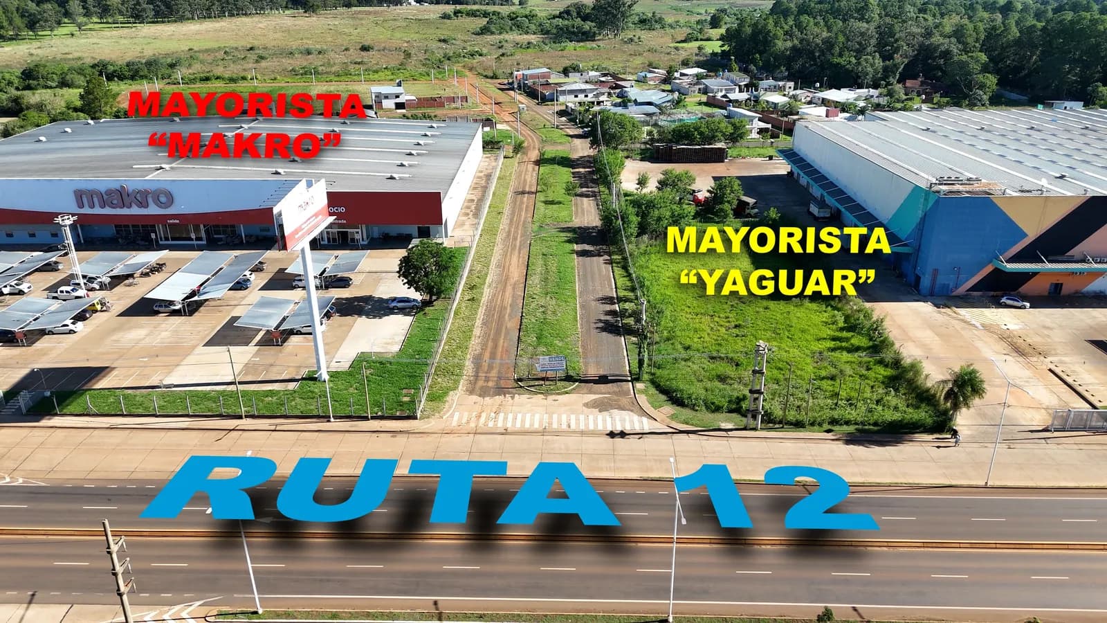 Terreno comercial sobre Ruta 12