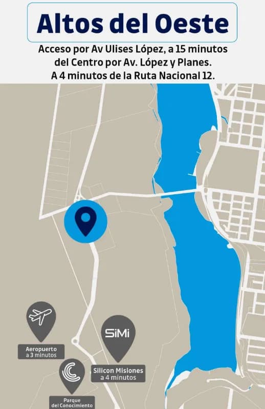 Mapa de ubicación del proyecto inmobiliario