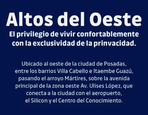 Anuncio publicitario del proyecto inmobiliario