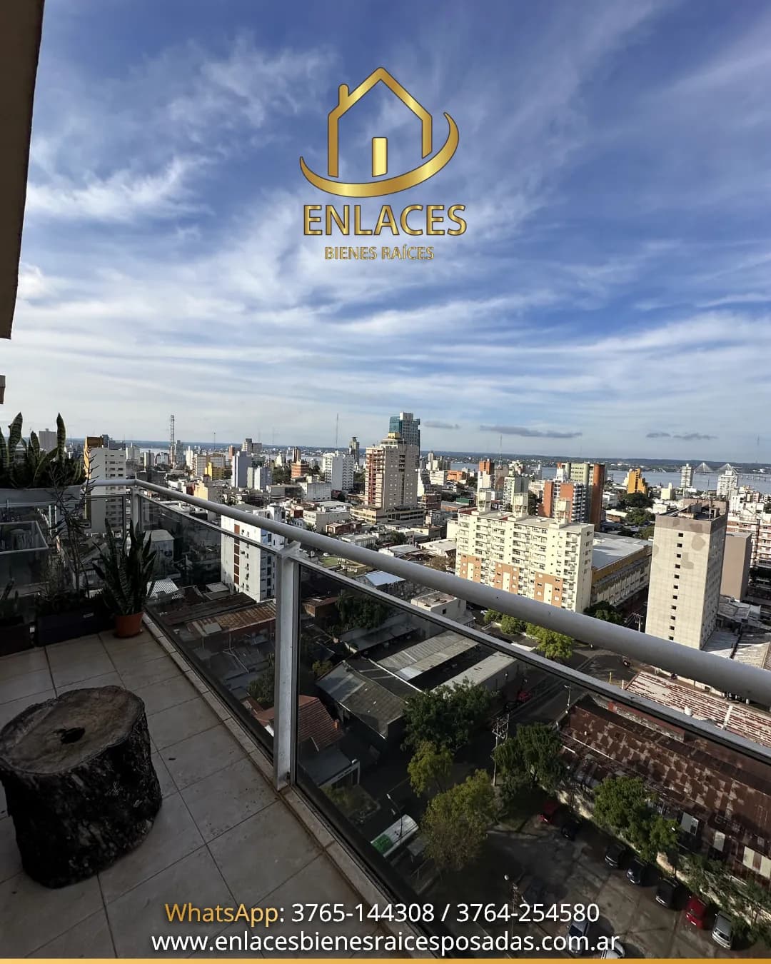 Vista panorámica desde un balcón